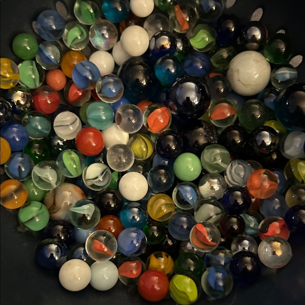Vintage marbles. Some that glow. 150-160 per order. $25 each. Have several lots